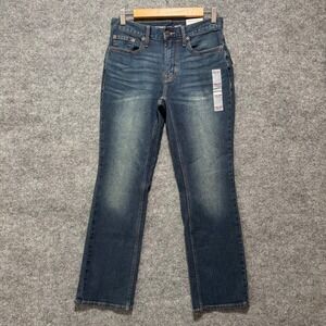 Old Navy Boot Cut Jeans 28x30 Mens Built-In Flex Tough Dark Wash Blue Denim